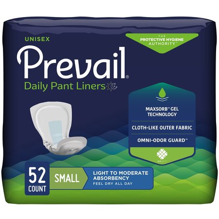 PREVAIL Prevail Incontinent Pad 12.5" L Pant Liner Light to Moderate, PK 208 PL-100/1